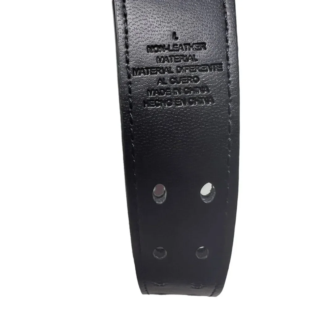 Reversible Belt Double Prong Buckle Waist Black Brown Adjustable Kids Large
